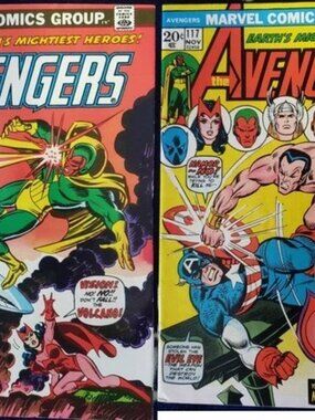 LOT 4 MARVEL COMICS 1973 THE AVENGERS #116 #117 #118  VS THE DEFENDERS #9 BRONZE